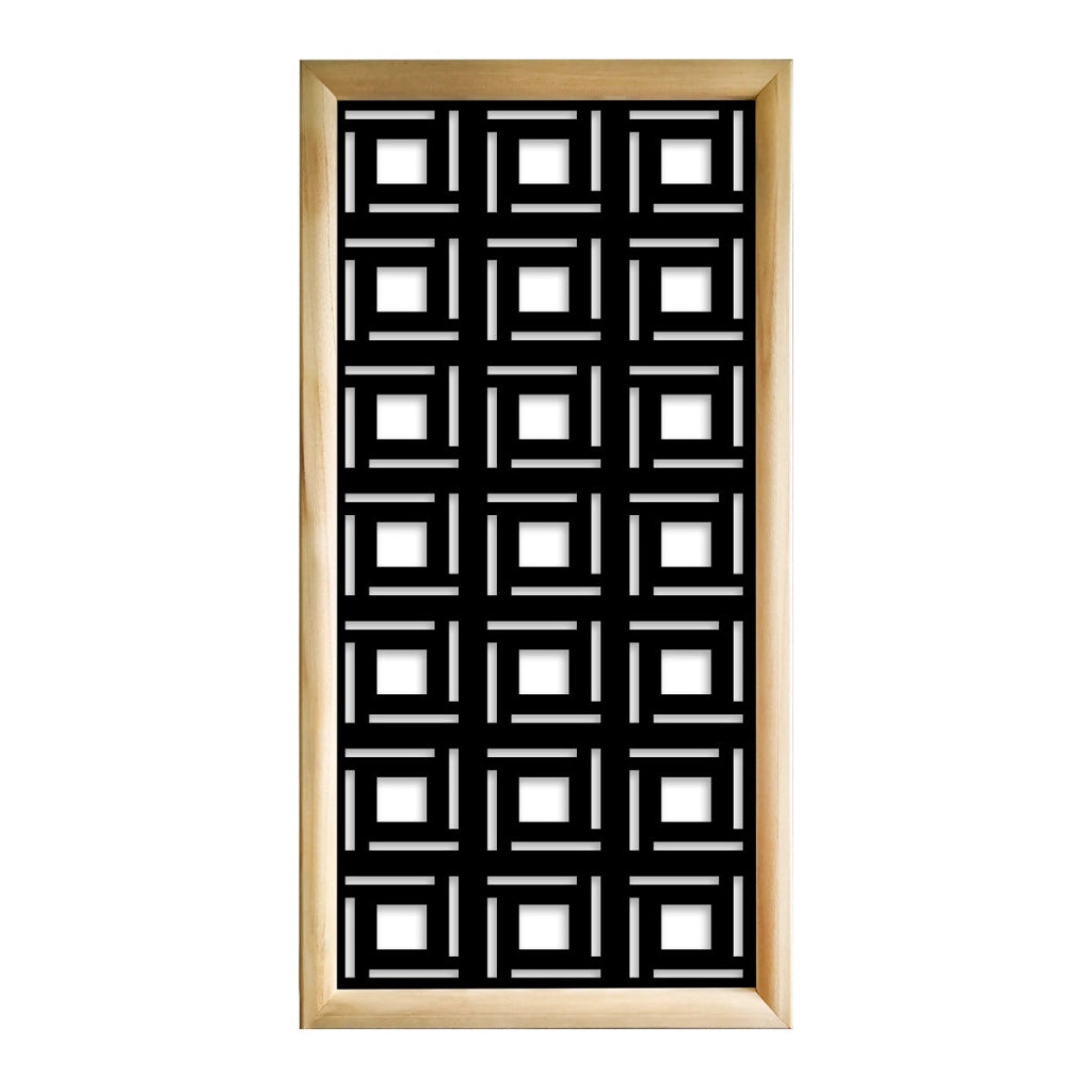 4SIDES - Moduli Decorativi in Legno e PVC Misura: 47x94 cm, Colore: nero
