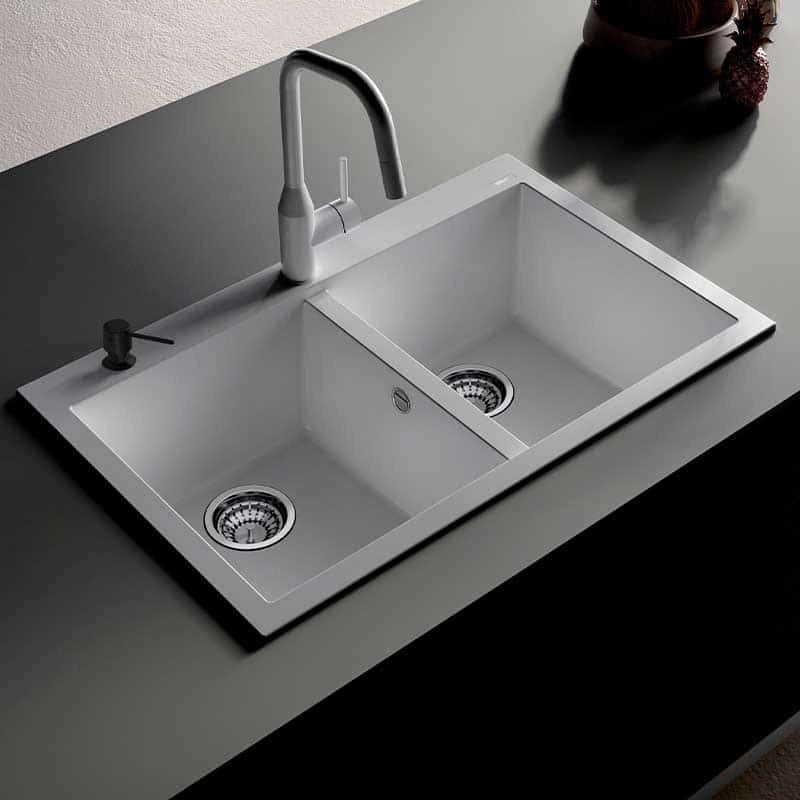 Dispenser sapone tondo Elleci Element Nero - ADI02300BK