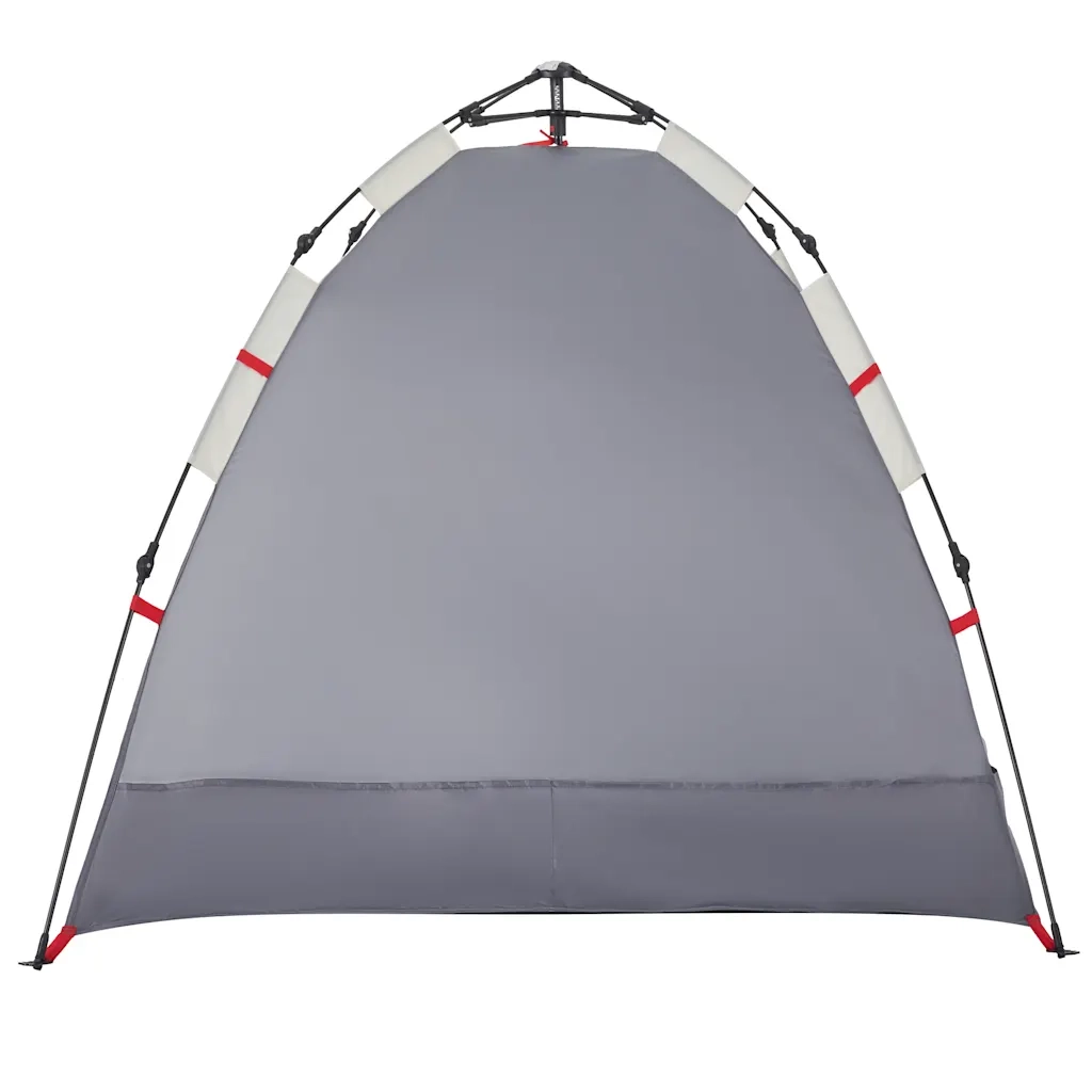 Tenda da Spiaggia 2 Persone-Tenda da campeggio Grigio Rilascio Rapido Impermeabile 707565