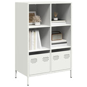 Credenza-Buffet-Armadio da cucina Bianca 68x39x103,5 cm in Acciaio 194743