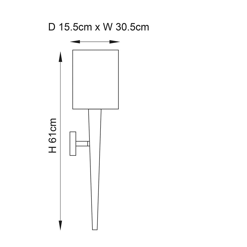 Applique Moreto Endon cromata paralume grigio E14 LED