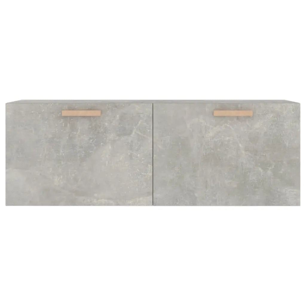 Armadietto a Muro | Mobile Pensile Grigio Cemento 100x36,5x35 cm Legno Multistrato