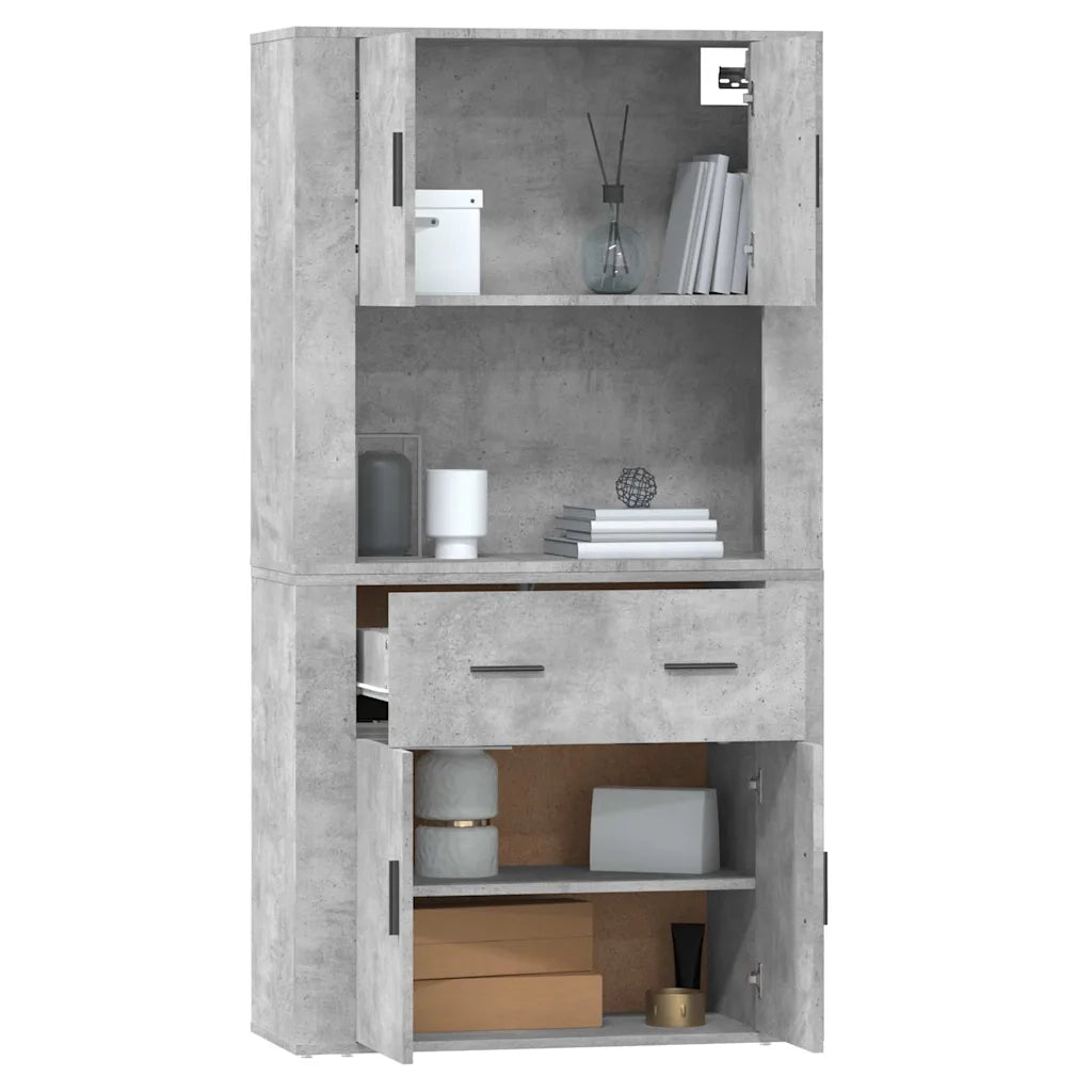 Credenza Grigio Cemento in Legno Multistrato 3185371