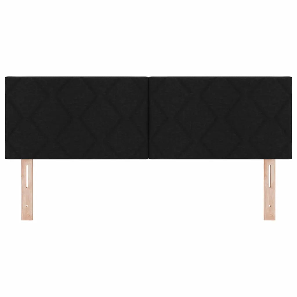 Testiera LED Nero 160 cm Tessuto 3338228