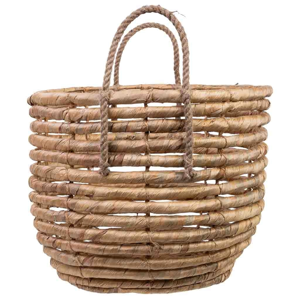 Cesto in fibra naturale marrone D37x29/36