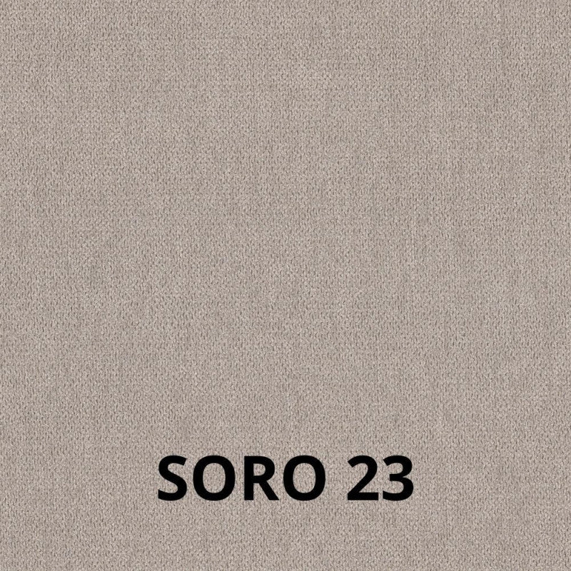 Sedia Nancy in tessuto Soro 23 tortora e struttura in tinta set 2 pezzi