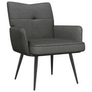 Poltrona Grigio Scuro Velluto a coste 42047712