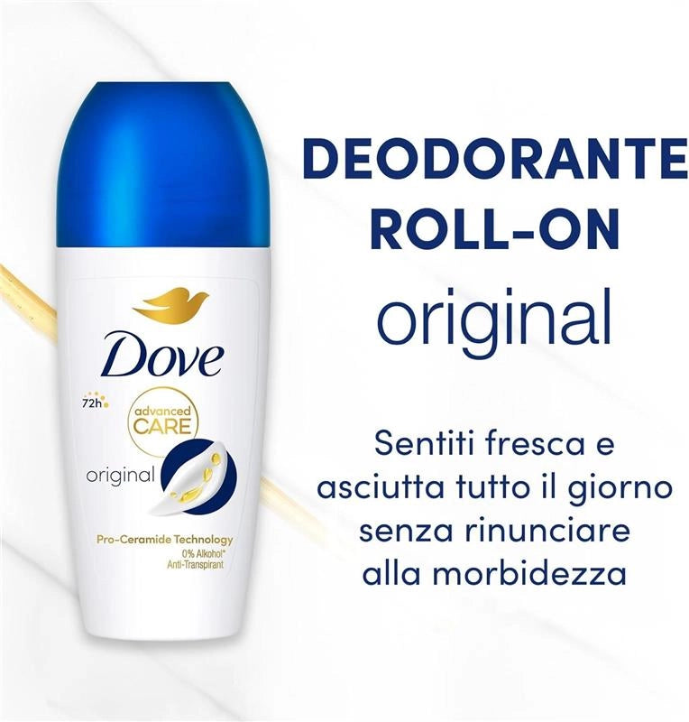 DOVE DEO-ROLL ADVANCED CARE ORIGINAL PRO-CERAMIDE TECHNOLOGY 72H - 50ML