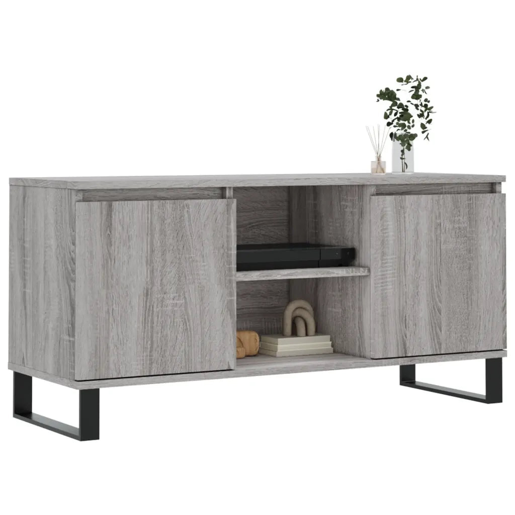 Mobile TV | Armadietto TV | Mobile Porta TV Grigio Sonoma 104x35x50 cm in Legno Multistrato