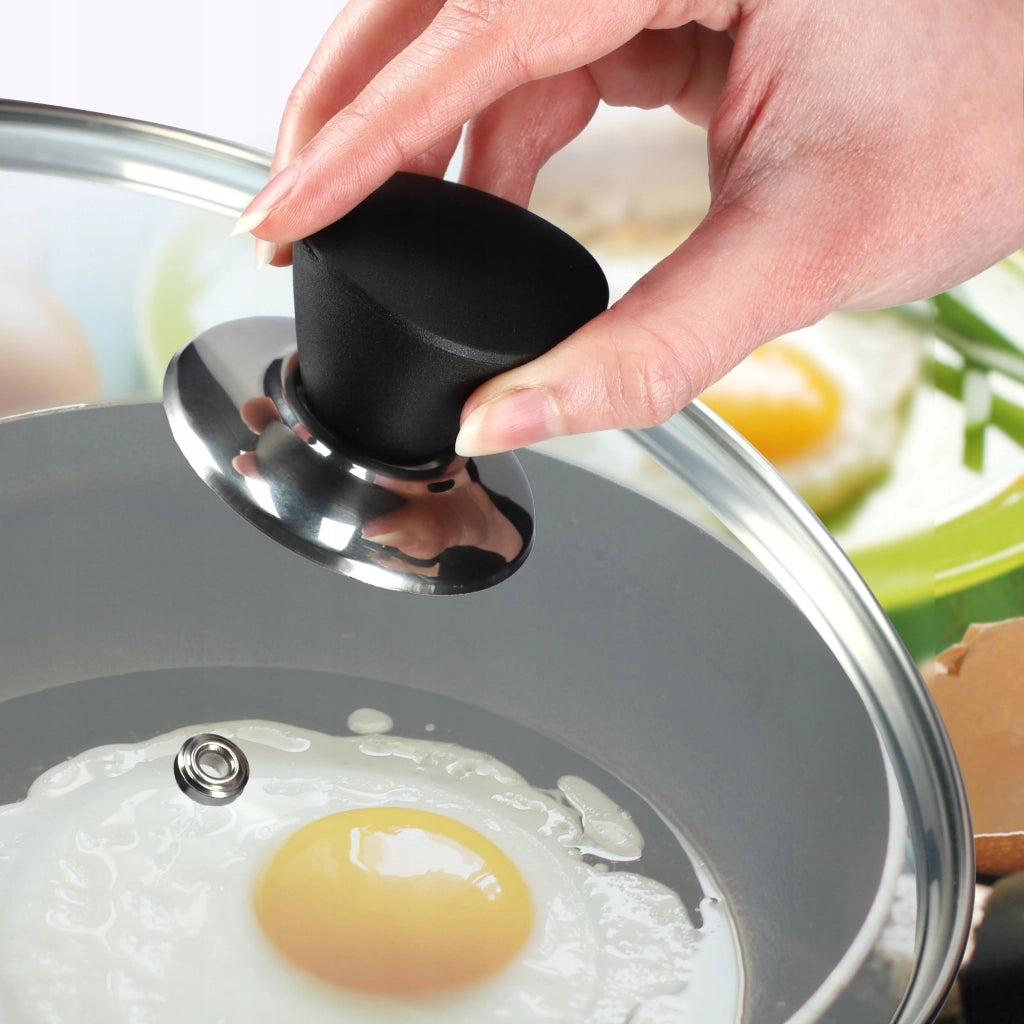 Pomello per maniglia del coperchio KADAX per coperchi di pentole, padelle e pentole, nero