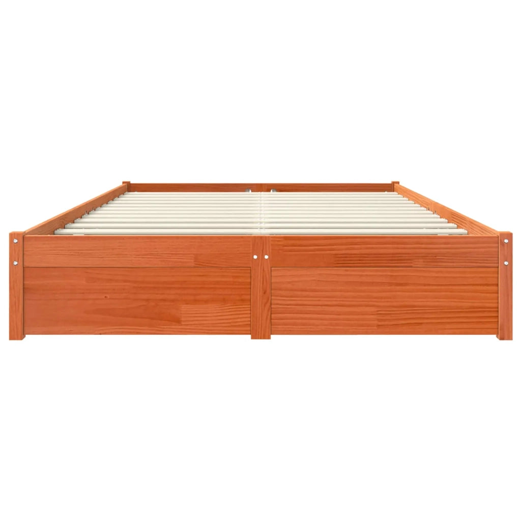 Struttura del letto Marrone cerato 140 x 200 cm