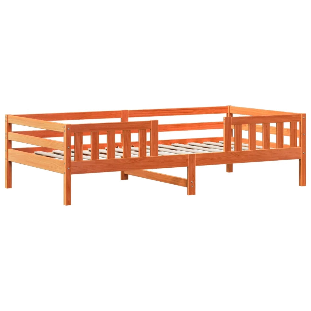 Giroletto con Panca e Tetto Cera 80x200 cm Legno Massello Pino