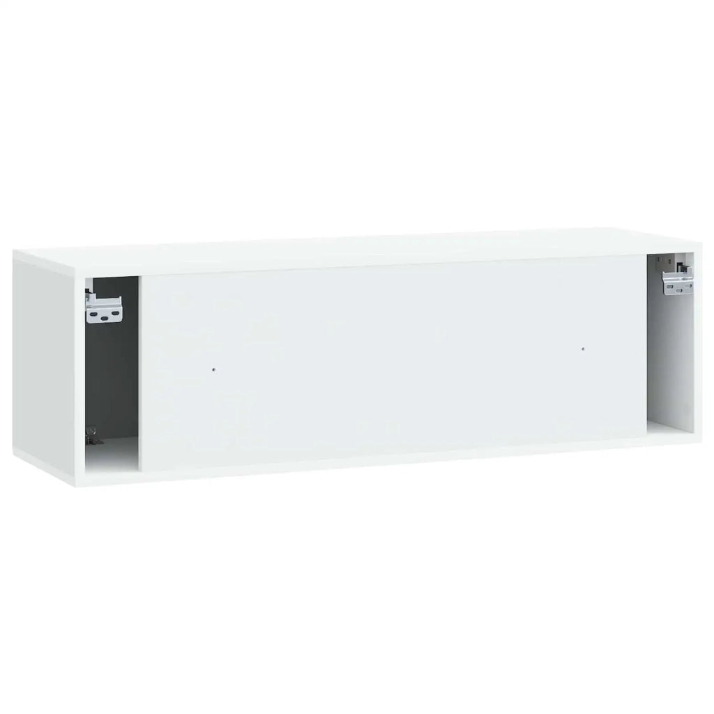 Mobile Porta TV da Muro-Credenza per TV sospesa Bianco 98 x 31 x 30 cm 605062