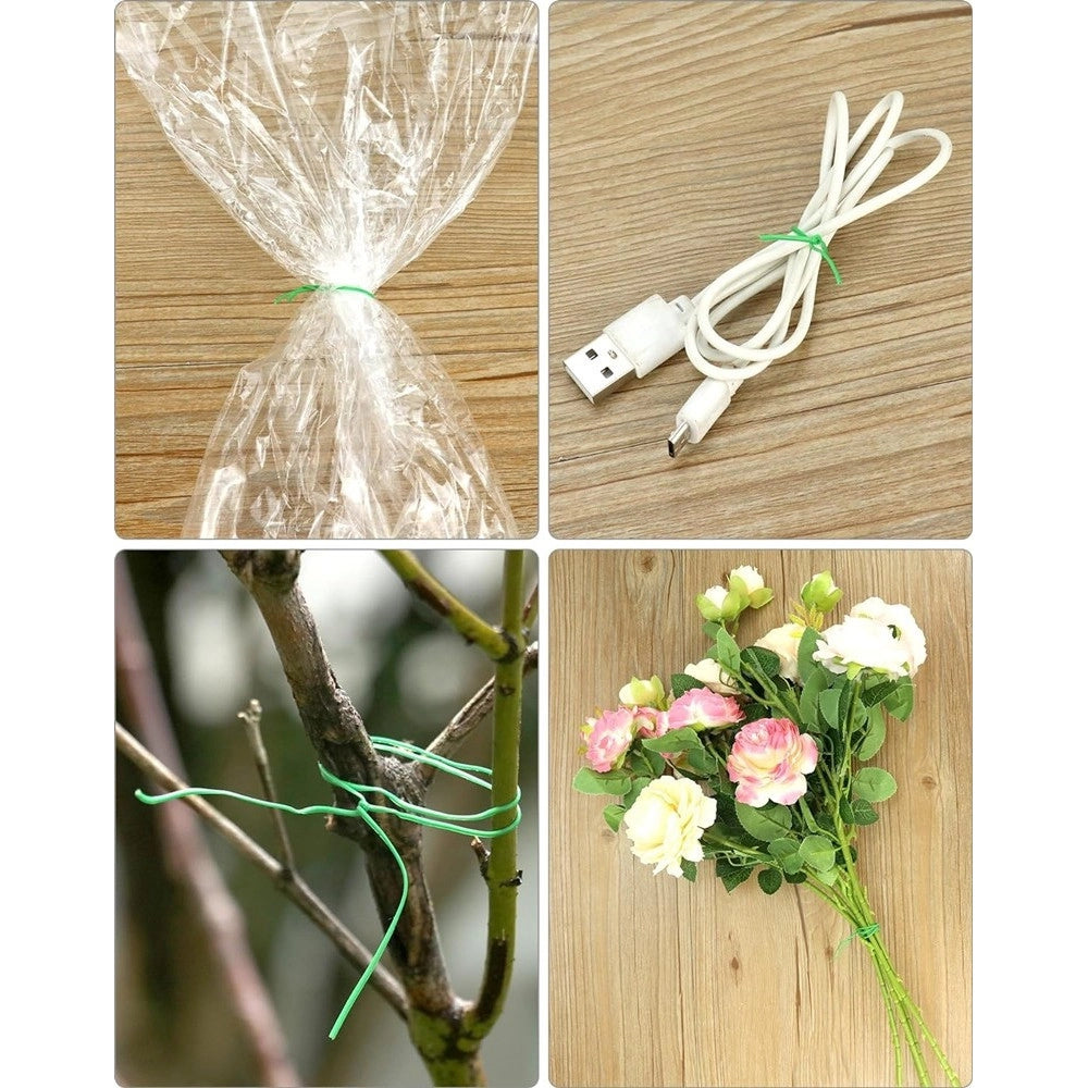 Trade Shop - Filo Per Rilegatura Verde Con Taglierina Integrata 60 Metri Per Piante Fiori -