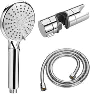 Douchekop con 5 modalità di spruzzo - Douchekop con tubo - Supporto per douchekop - Maniglia per doccia - Regolabile - Finestra in acciaio inox