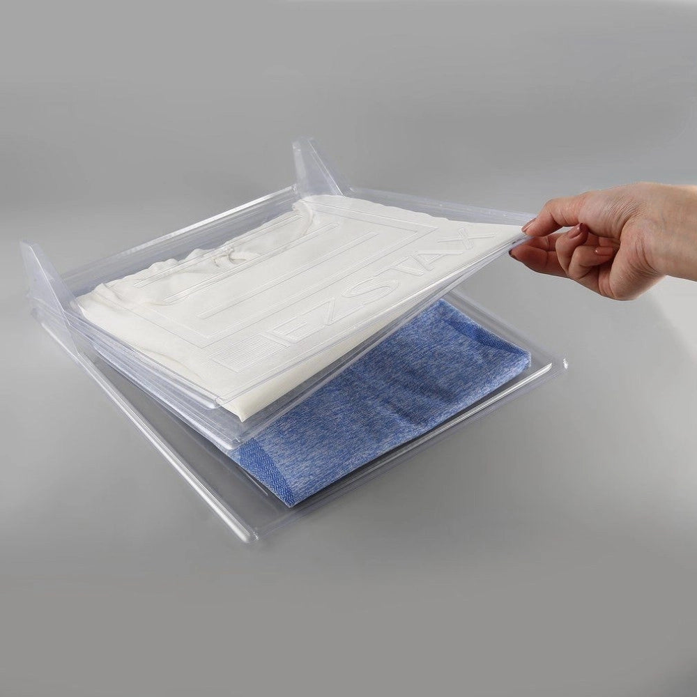 Trade Shop - Organizer Per Magliette Salvaspazio T-shirt Pieghevole Cabina Armadio Cassetto -