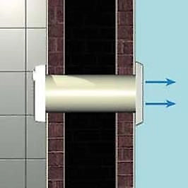 Vortice M 120-5'' A LL Aspiratore Elicoidale da Muro Ø120 mm 175 m³-h 20 W 39,5 dB colore Bianco
