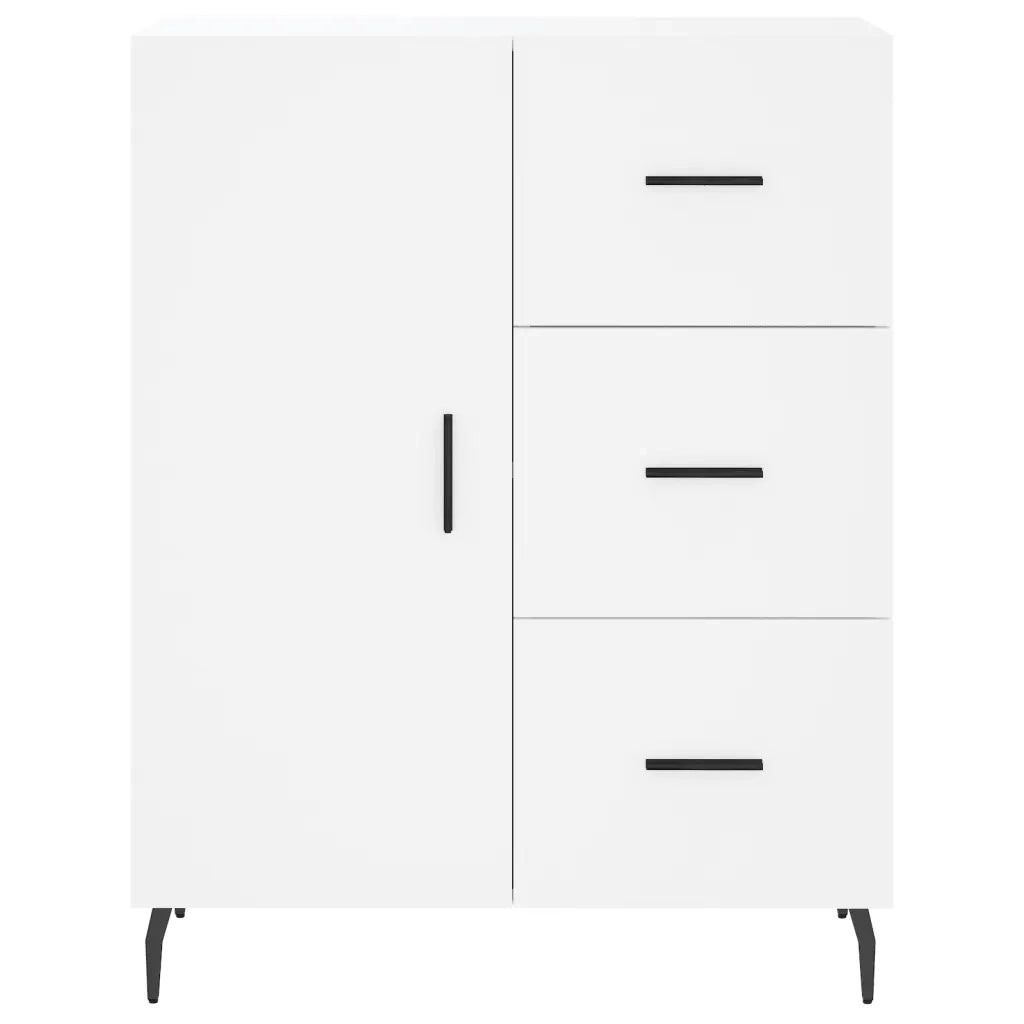 Credenza | Madia | Buffet da pranzo | Armadio da pranzo Bianca 69,5x34x90 cm in Legno Multistrato