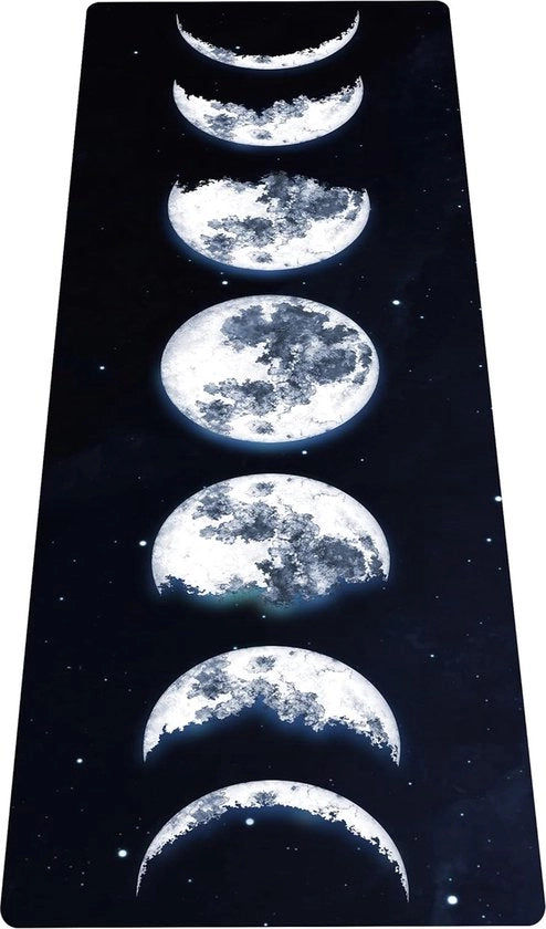 Mat di yoga portatile, pieghevole, leggero per allenamento, ideale per yoga, pilates, bikram, stretching, esercizio e movimento (183 cm x 61 cm x 1,5 mm)