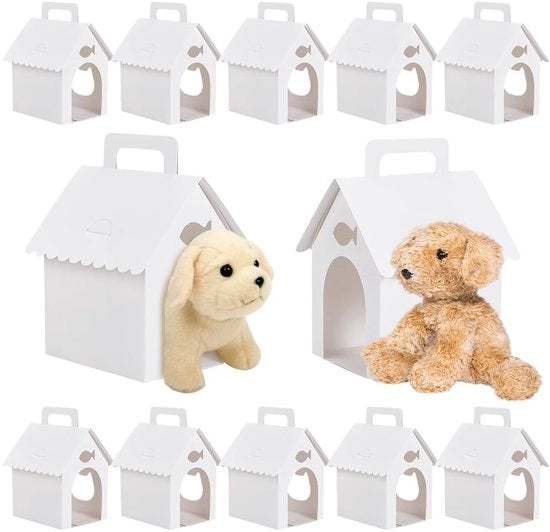 Regalo per cani da 30 pezzi - Casa per cani con design di testa di gatto - Accessori per festa - Decorazioni per compleanni - Ideale per festeggiamenti per animali domestici - Cadeau in scatola