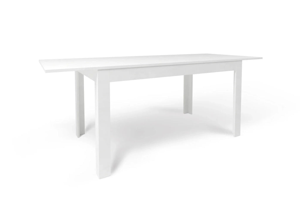 Tavolo Allungabile 140+60cm Bianco Ossido