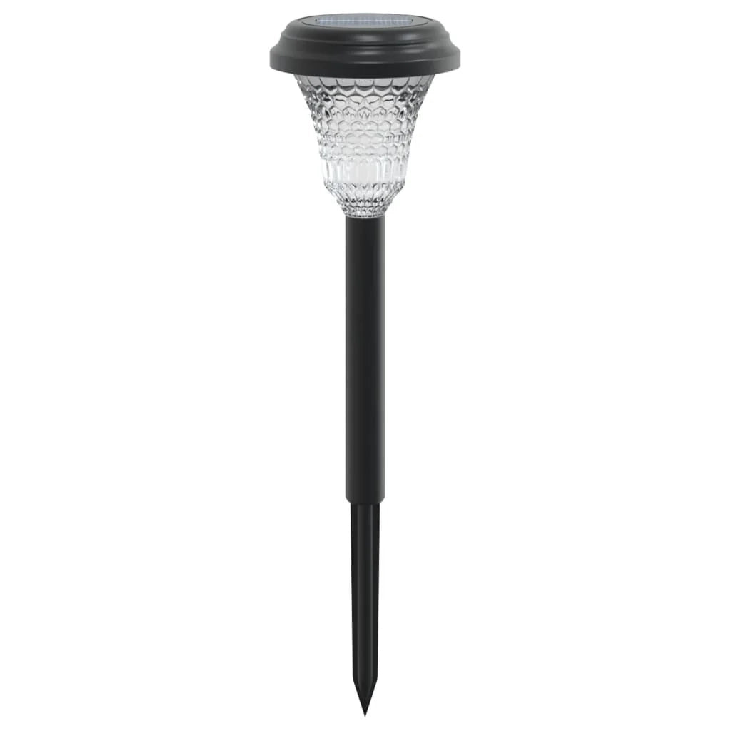 Set di 12 luci solari da esterno dal design moderno 8,5 x 31 cm in nero PS 02_0056663