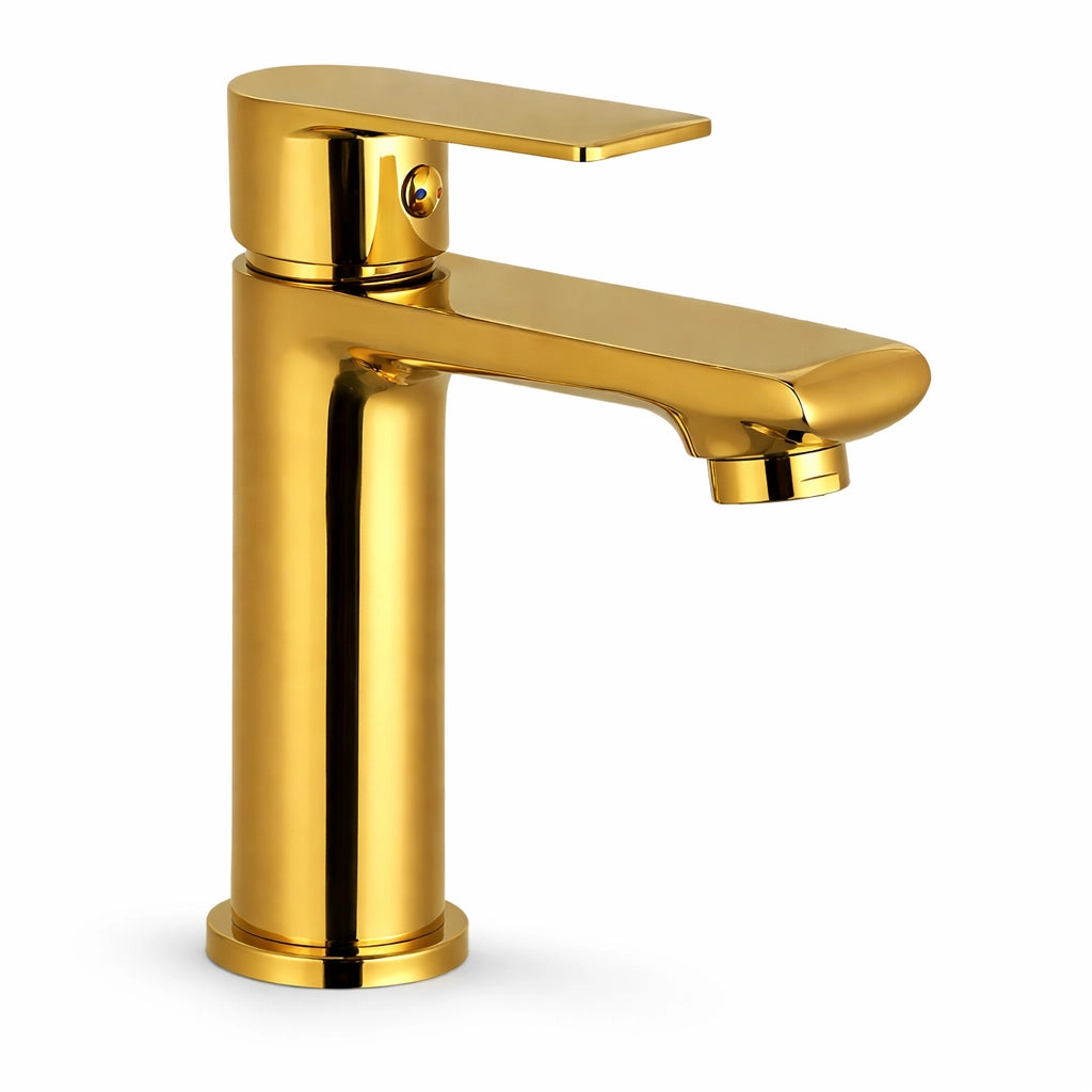 Miscelatore Rubinetto Colore Oro Casa Bagno Lavabo Monocomando Moderno 94012