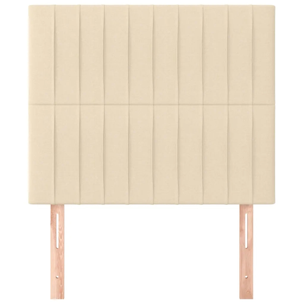 Testiera | Testata Crema 100x5x118/128 cm Tessuto