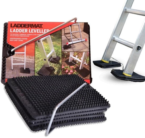 Livello a Piedi - Supporto Stabile - Design Anti-Slittamento Duraturo - Nero - Lavorazione Sicura - Adatto per Erba e Sfere Irregolari