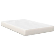 Letto matrimoniale | Letto per adulti | Materasso da Letto con materasso Crema 120 x 190 cm Tessuto