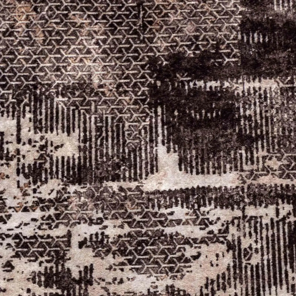 Runner in Moquette | Runner Tappeto MARSA Nero 80 x 250 cm Poliestere e PVC