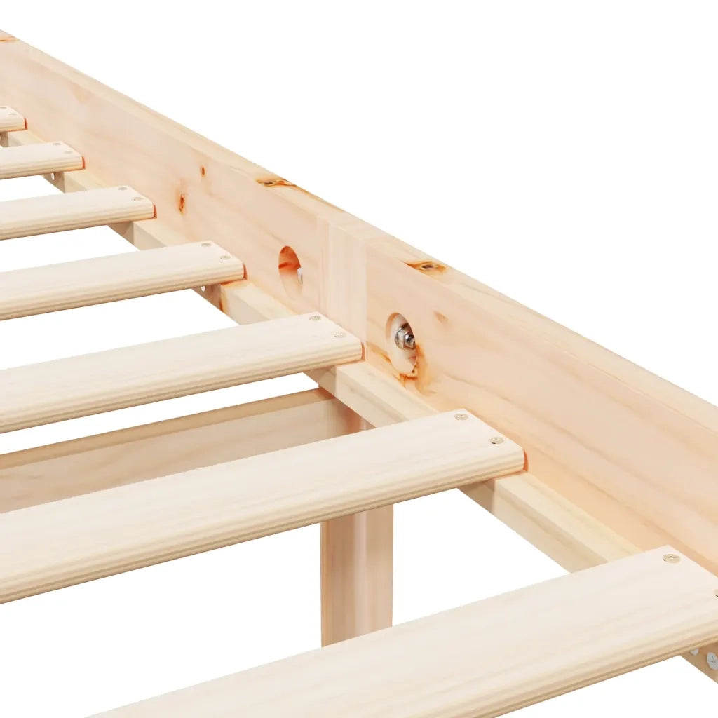 Letto matrimoniale | Letto per adulti | Letto per Anziani con Testiera Small Double in Legno Massello