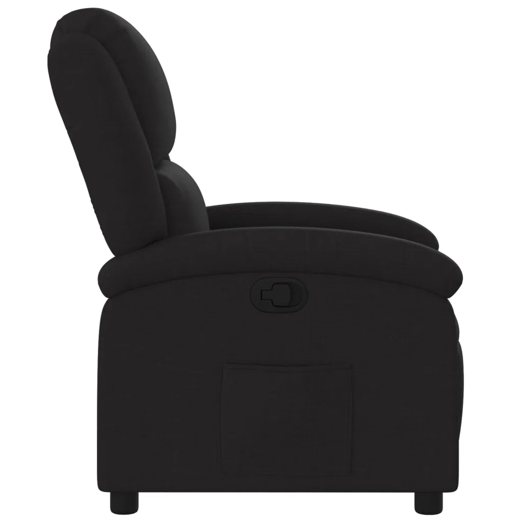 Poltrona reclinabile in Tessuto Nero 3205414
