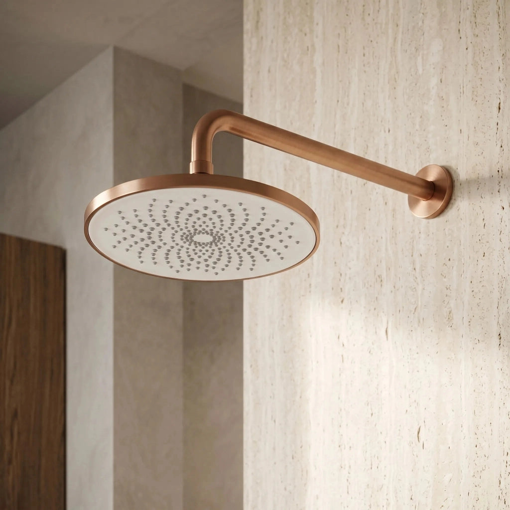 Soffione Doccia Rotondo Rea Js-021brg Brush Copper