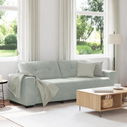 Divano a 3 posti Grigio Chiaro 220x78x80 cm in Velluto 4105134