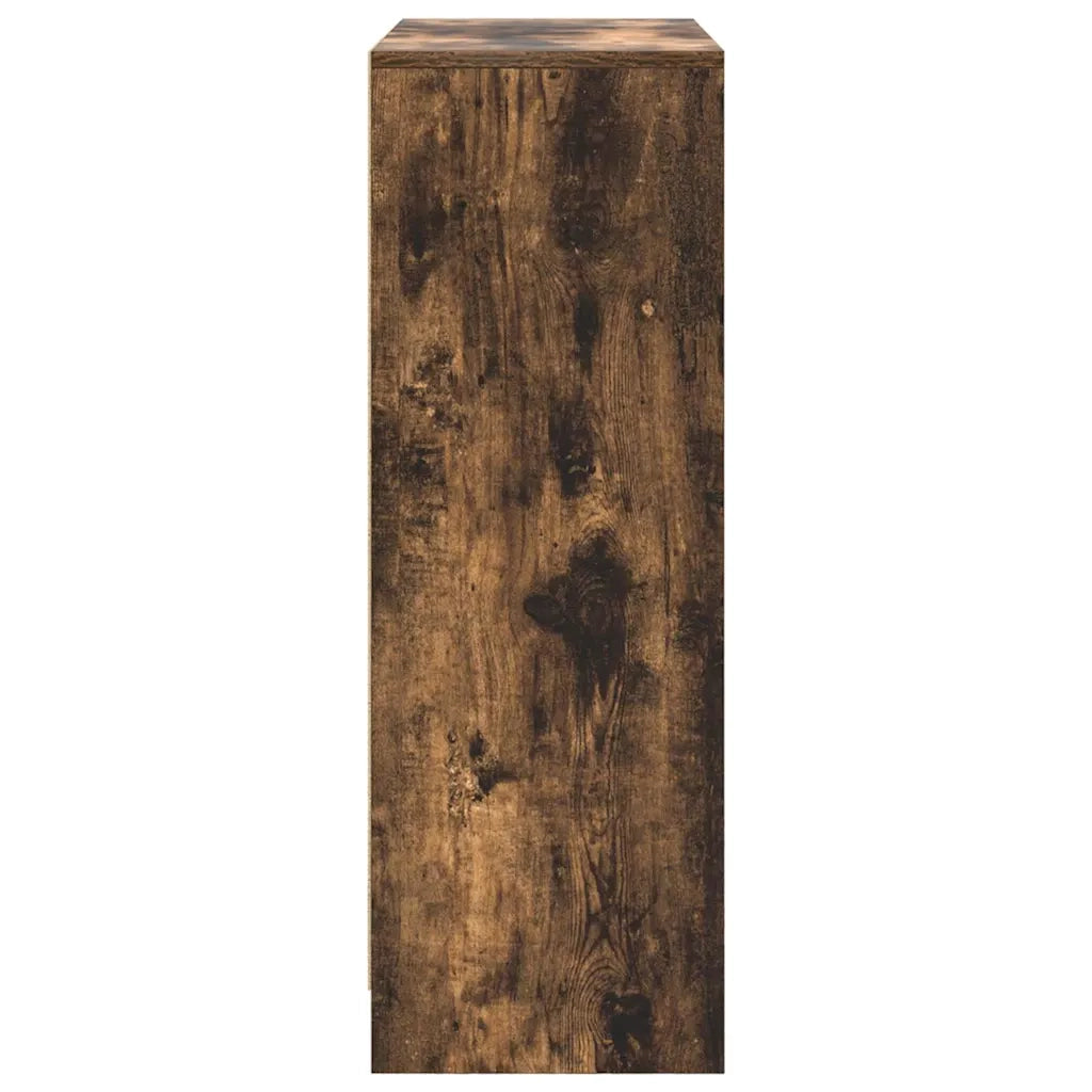 Credenza con Cassetti e Ante Rovere Fumo 73x31x90 cm 861854