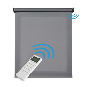 Tende a Rullo Motorizzate Screen Premium con finiture in alluminio Tessuto Tecnico con Motore e Telecomando  Grigio Scuro 200x250 cm