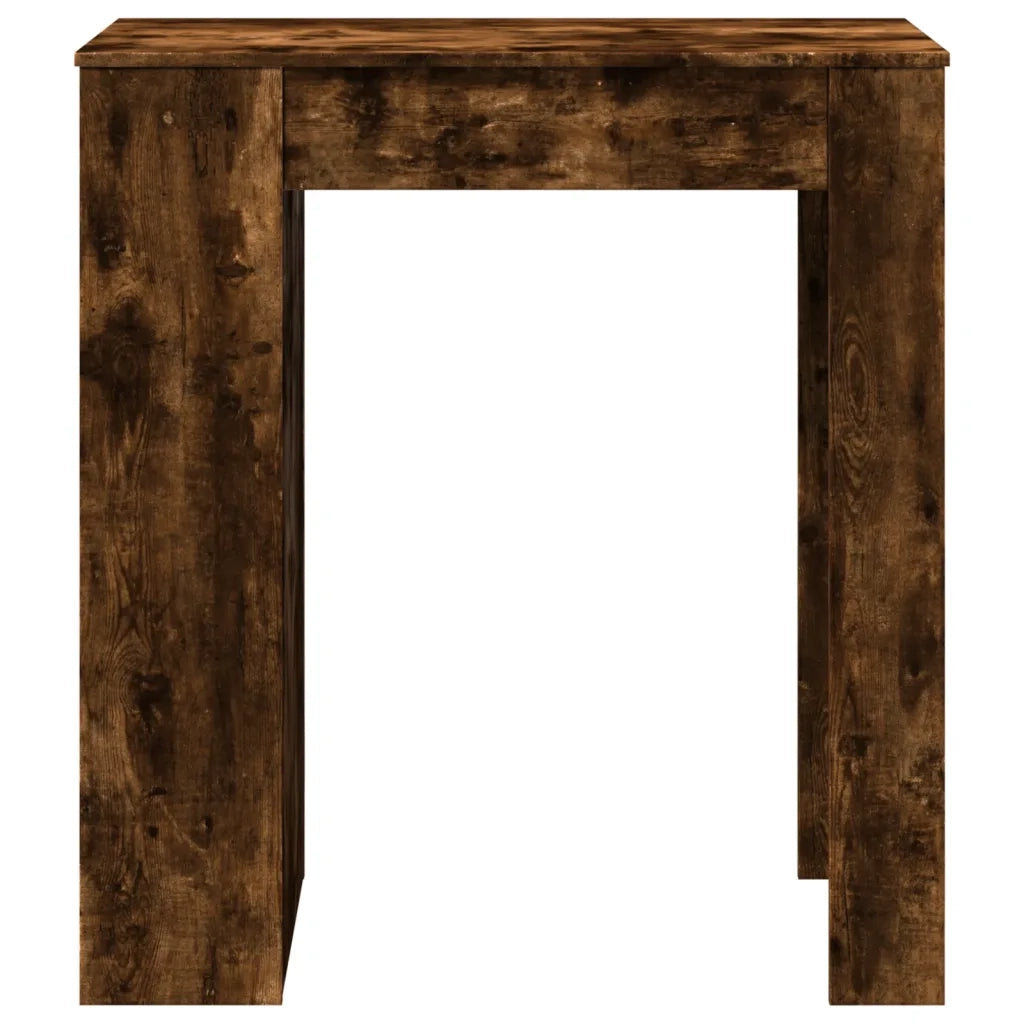 Tavolo Bar con Rastrelliera Rovere 95x47x103,5 cm Multistrato 854386