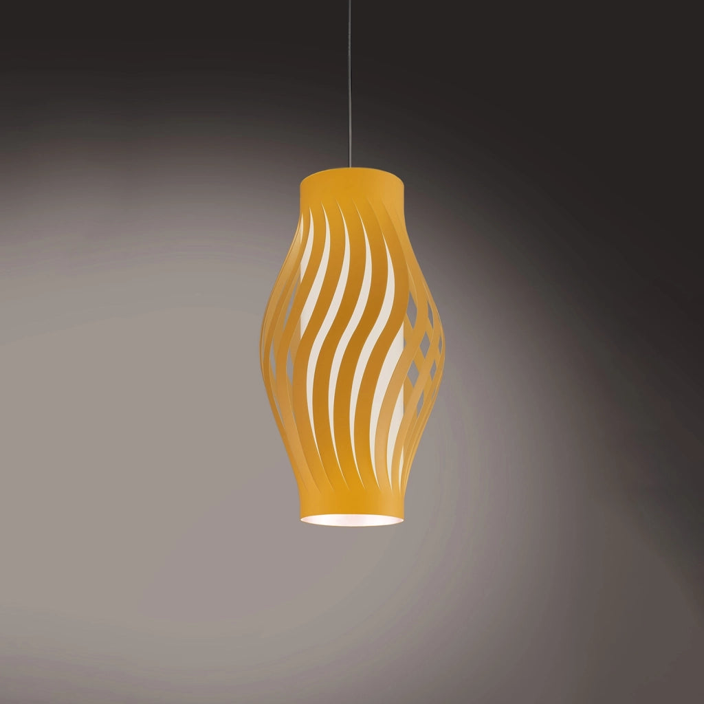Sospensione Moderna Helios Polilux ® Ocra Pastello 1 Luce E27