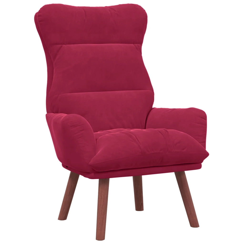 poltrona Rosso Vino 69 x 74 x 93 cm Velluto 42001839
