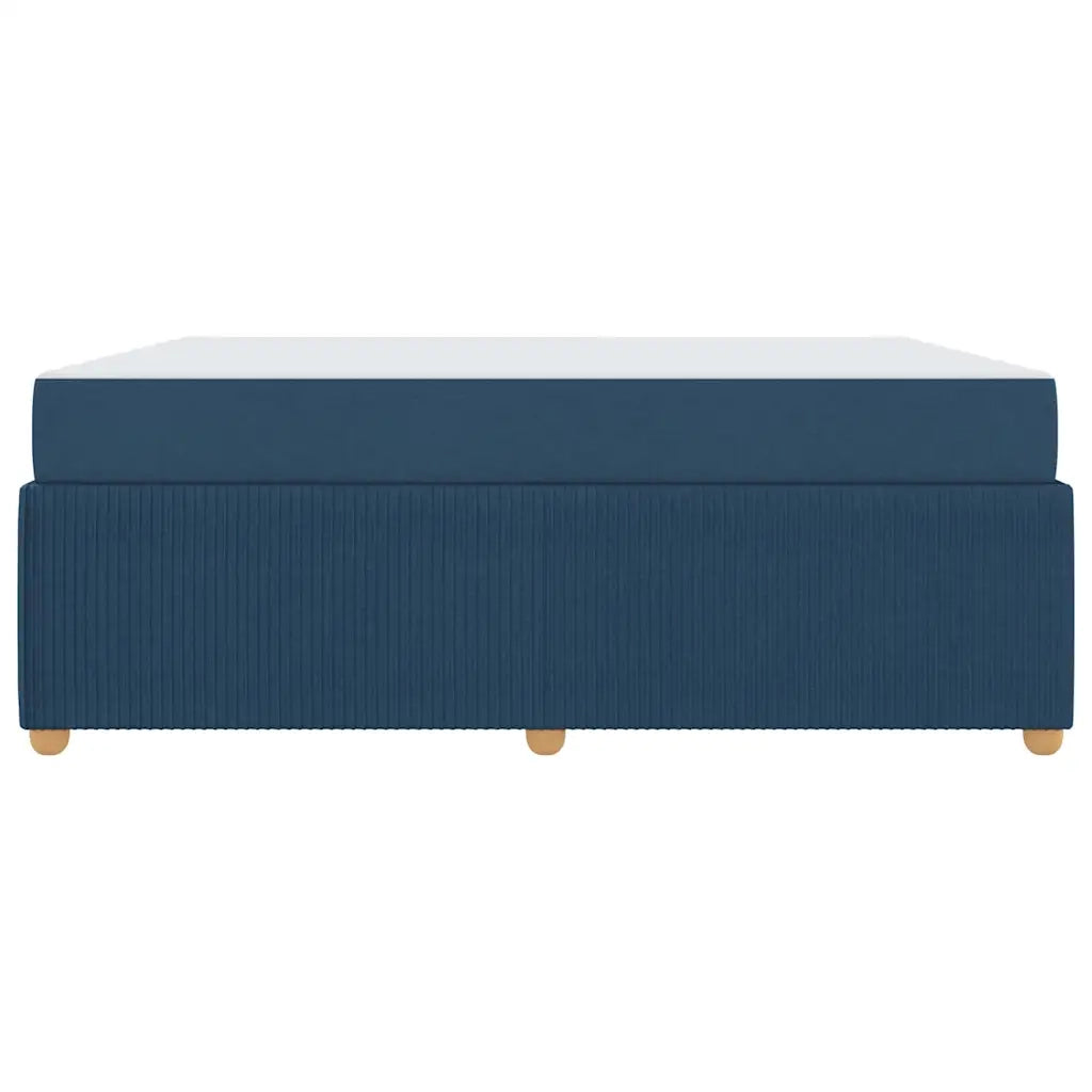 Struttura del letto con materasso Blu 180 x 200 cm Tessuto 3398424