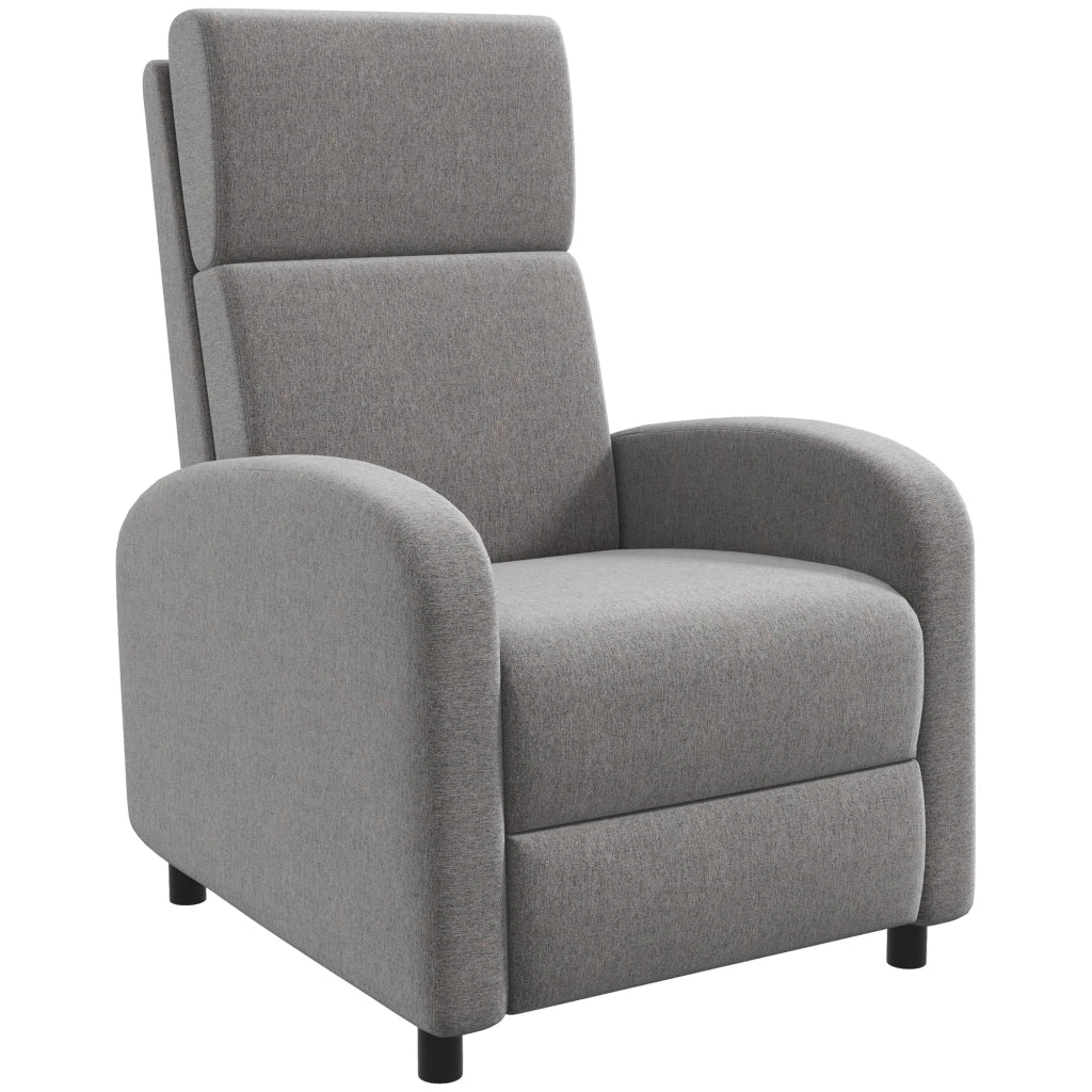 Poltrona reclinabile relax ¨C Minimal ¨C Grigio 64x86x102 cm