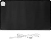 Muismat riscaldante 60x36cm - pelle PU - tastiera pad con tasti più grandi - pad di riscaldamento manuale - 3 livelli di riscaldamento - impostazione timer - presa di corrente EU.