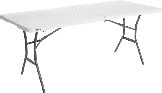 Tavolo Ripiegabile Lungo 183 x 76 cm per Interno e Esterno