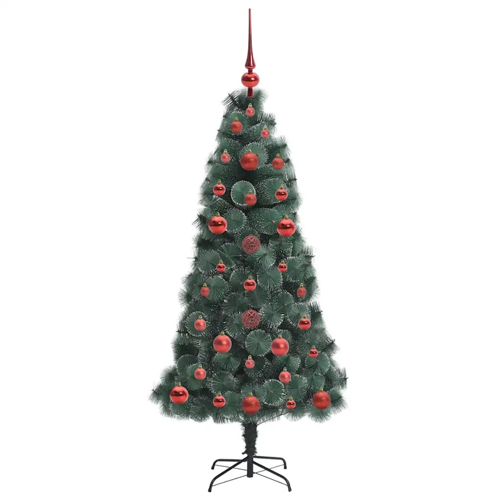 Albero di Natale | Decorazioni natalizie Artificiale Pre-illuminato con Set di Palline