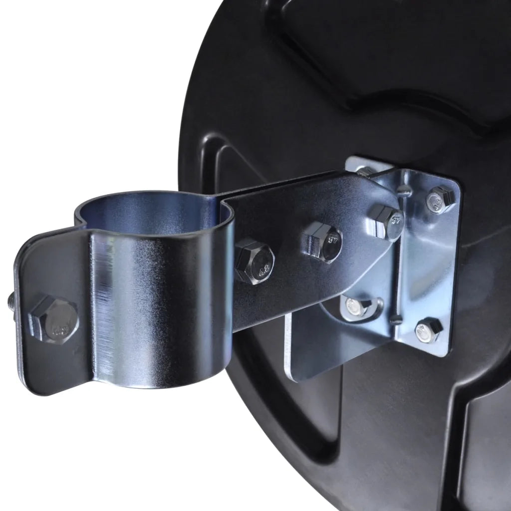 Specchio Traffico-Specchio stradale Convesso Nero Plastica PC per Esterni 30 cm