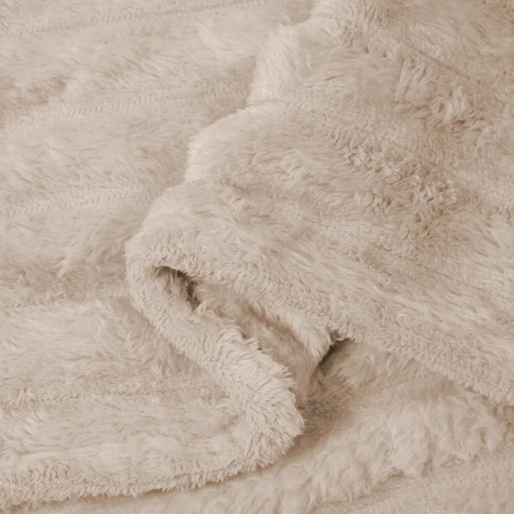 Coperta Beige 150 x 130 cm Panno 42016821