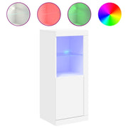 Credenza | Madia | Buffet da pranzo | Armadio da pranzo con Luci LED Bianca 41x37x100 cm