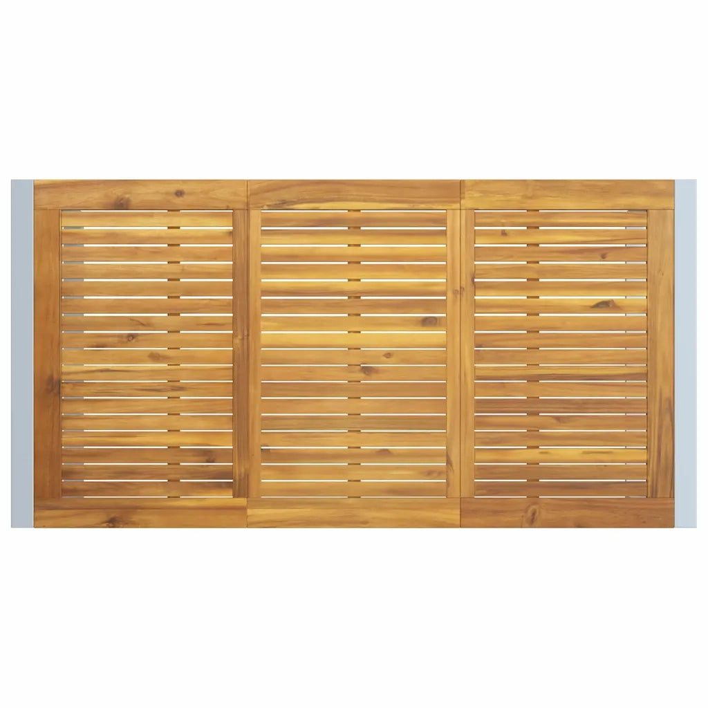 Set da Pranzo per Giardino 7 pcs Grigio 3284362
