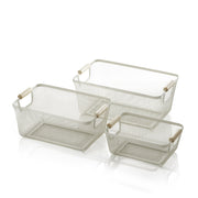Set 3 cesti PIKOA bianco